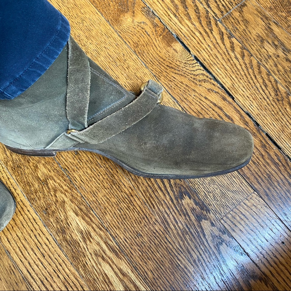 Yves Saint Laurent Brown Suede Boots - Picture 8 of 13